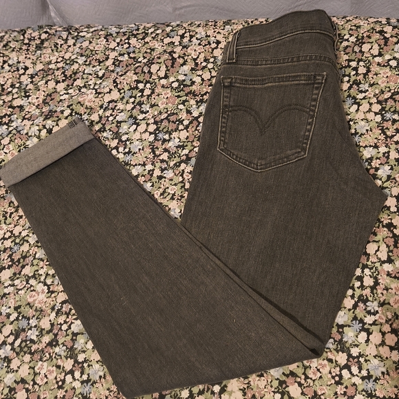 Levi's Dark Gray Women's Boyfriend Jeans - Picture 3 of 3